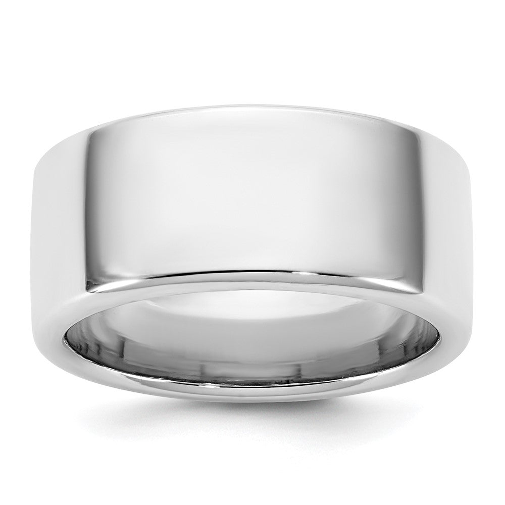 14K Weißgold 9 mm Europäischer Ehering mit Komfort-Passform