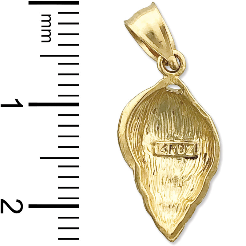 14K Gold Mollusken-Schnecken-Muschel-Charm