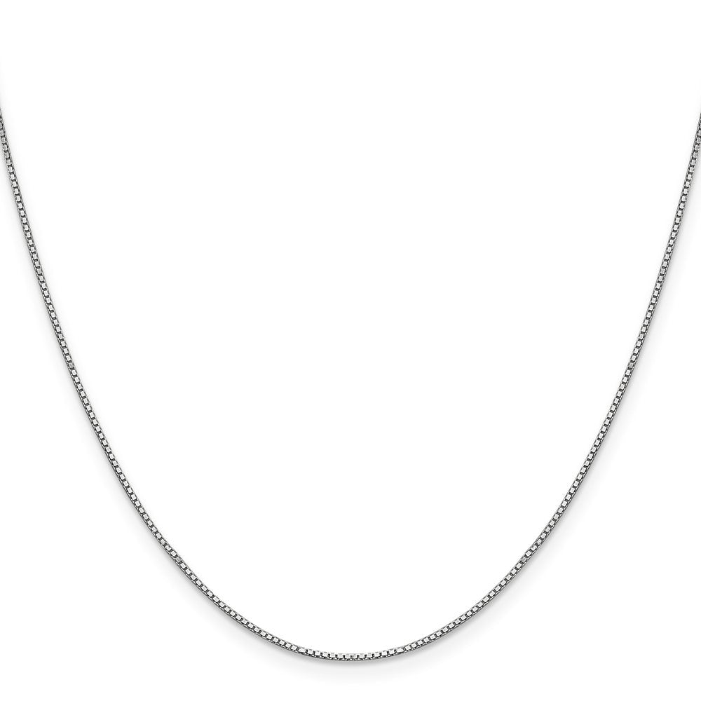 14K Weißgold.9mm Venezianer Halskette