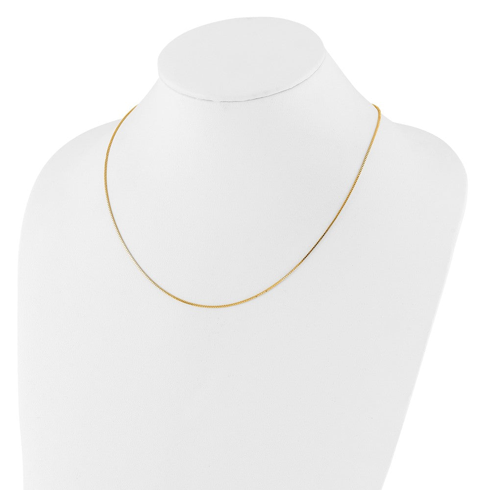 14K Gelbgold Verstellbar.9mm Venezianer Halskette