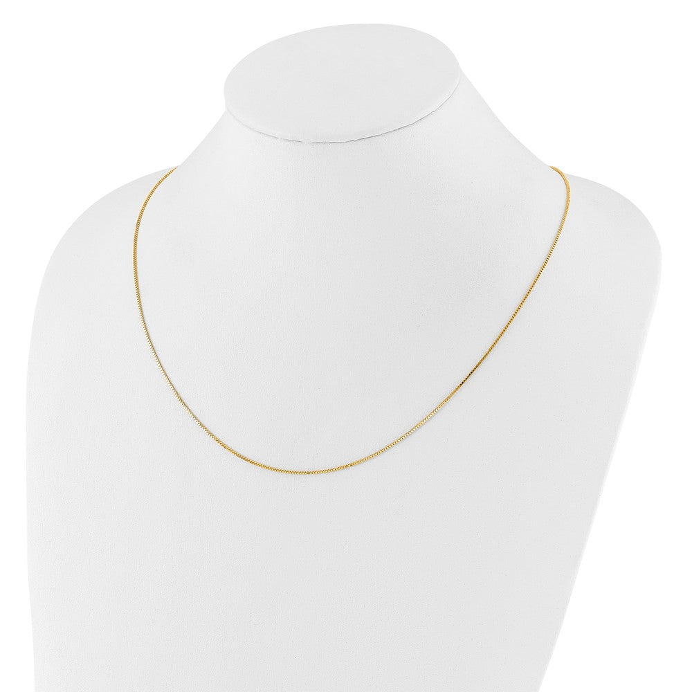14K Gelbgold Verstellbar.9mm Venezianer Halskette