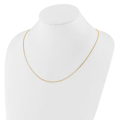 14K Gelbgold Verstellbar.9mm Venezianer Halskette