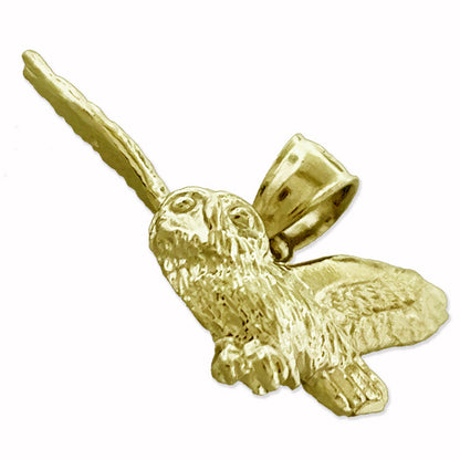 14K Gold Anhänger „Fliegende Eule“