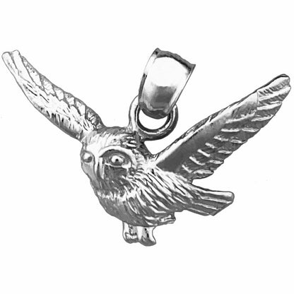 14K Gold Anhänger „Fliegende Eule“