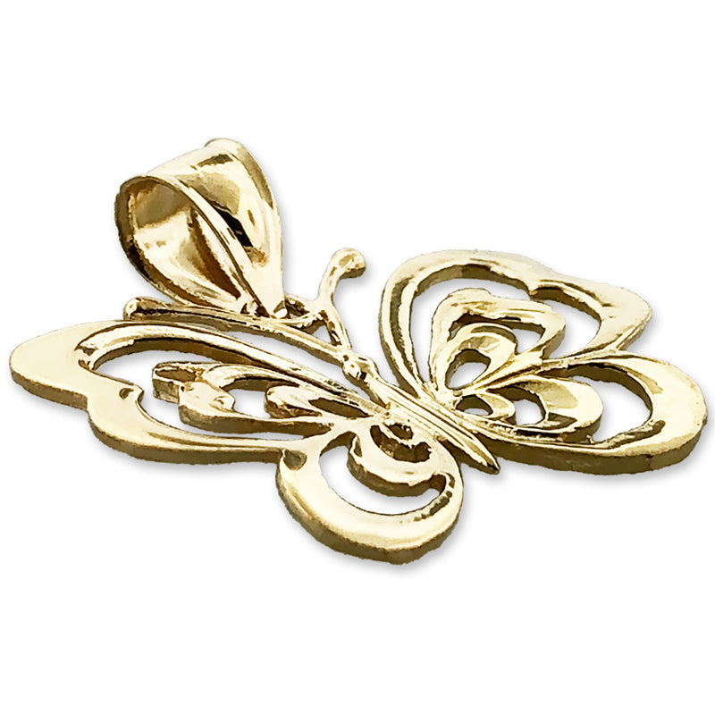 14K Gold 27MM Schmetterling-Anhänger