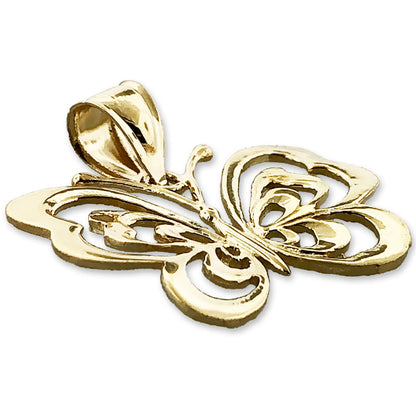 14K Gold 27MM Schmetterling-Anhänger