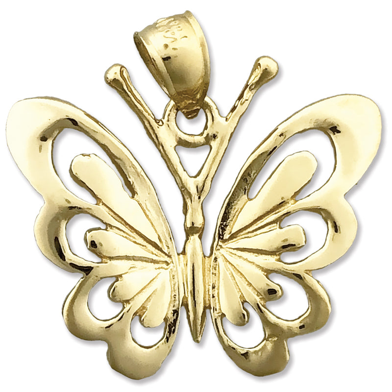 14K Gold Anhänger Schmetterling