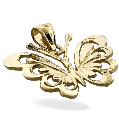 14K Gold Anhänger Schmetterling