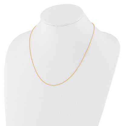 14K Gelbgold Verstellbar 1mm Weizen Halskette