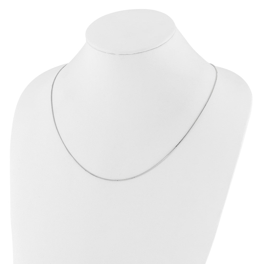 14K Weißgold Verstellbar.9mm Venezianer Halskette