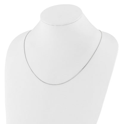 14K Weißgold Verstellbar.9mm Venezianer Halskette