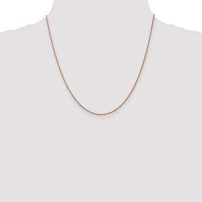 14K Roségold 1.0mm Ährenkette Halskette