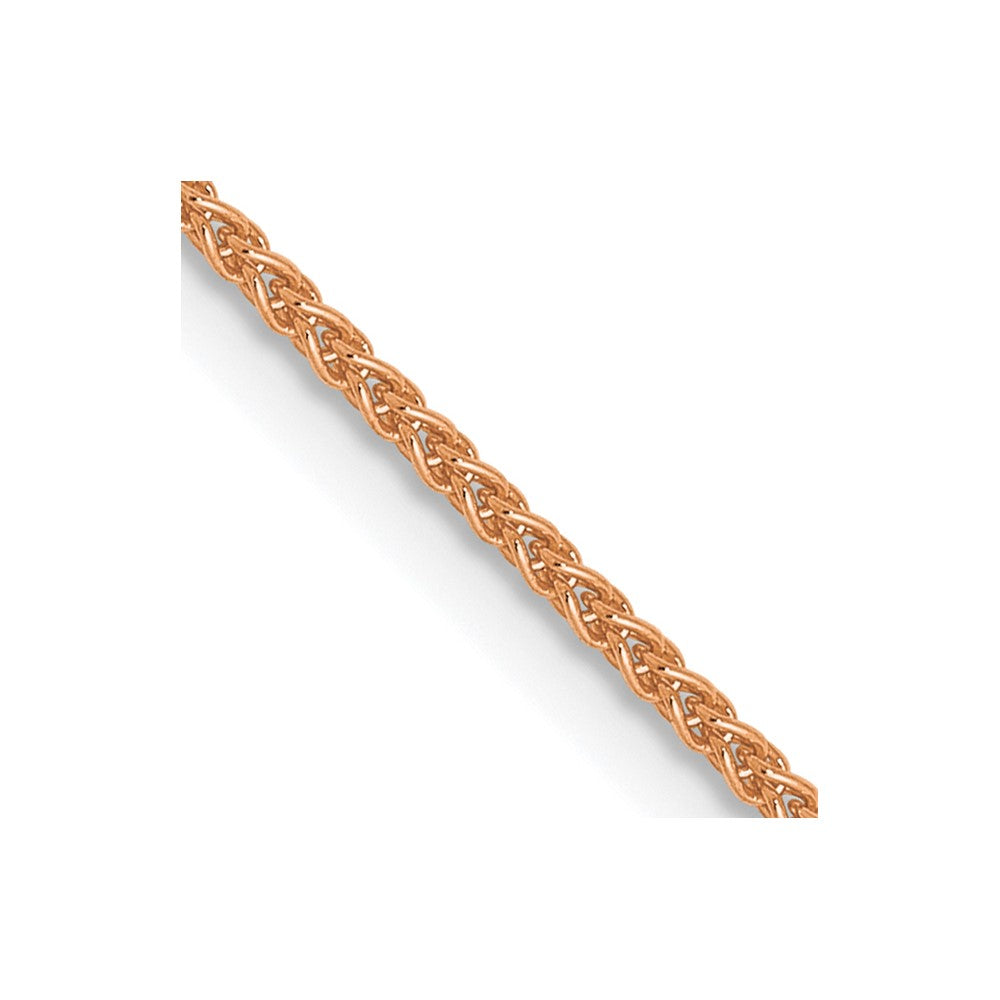 14K Roségold 1.0mm Ährenkette Halskette