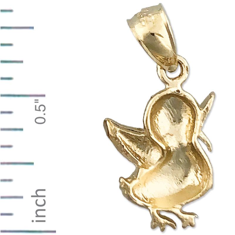 Charm „Zwitschernde Ente“ aus 14K Gold