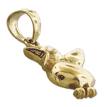 Charm „Zwitschernde Ente“ aus 14K Gold