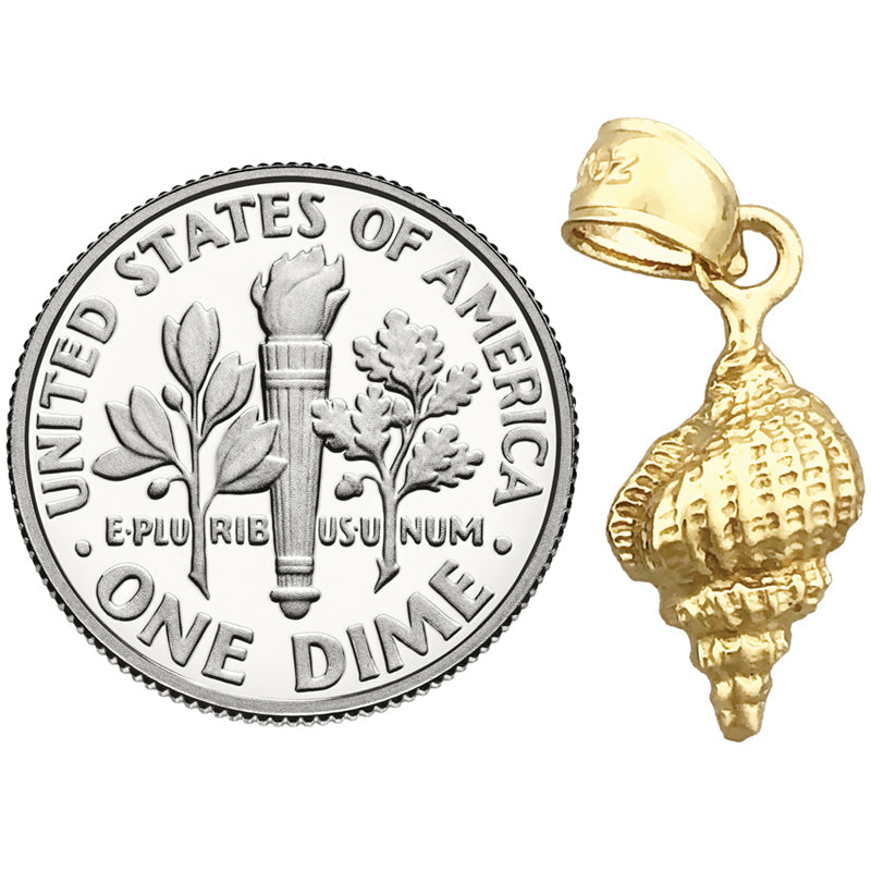 14K Gold Muschelschale Charm