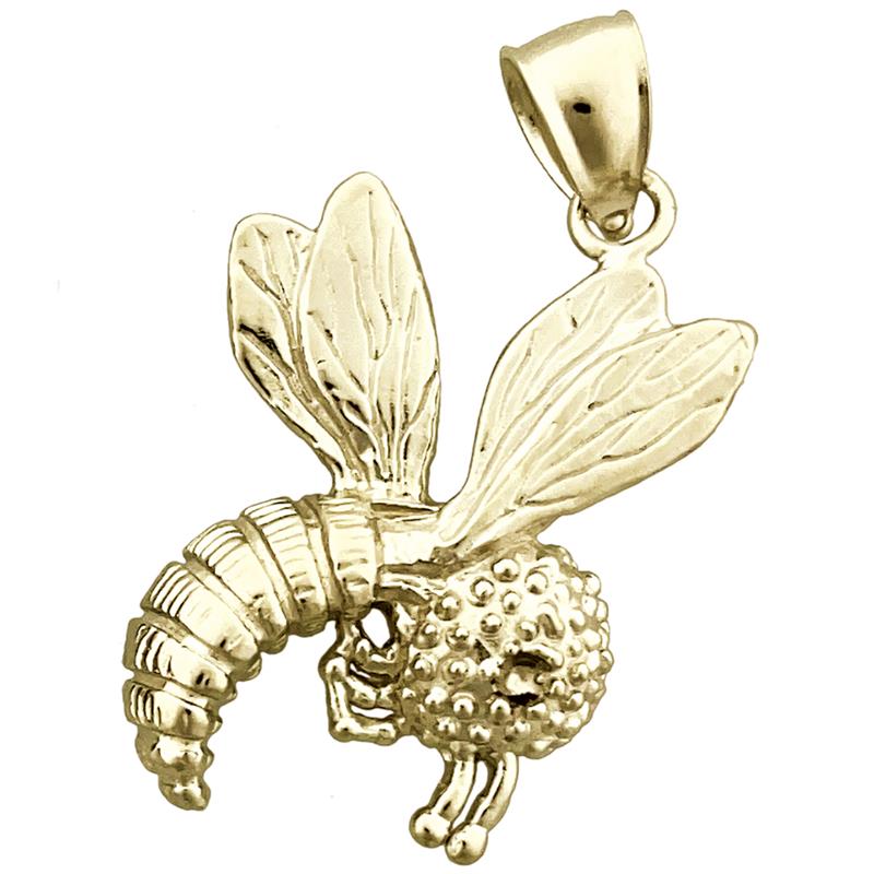 14K Gold Anhänger Honigbiene