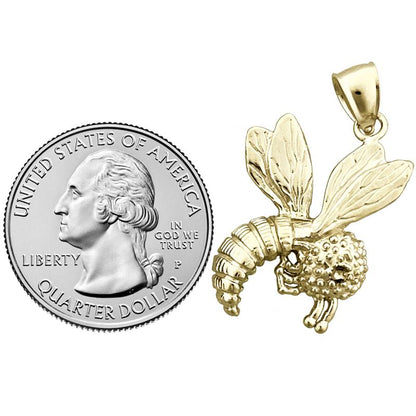 14K Gold Anhänger Honigbiene