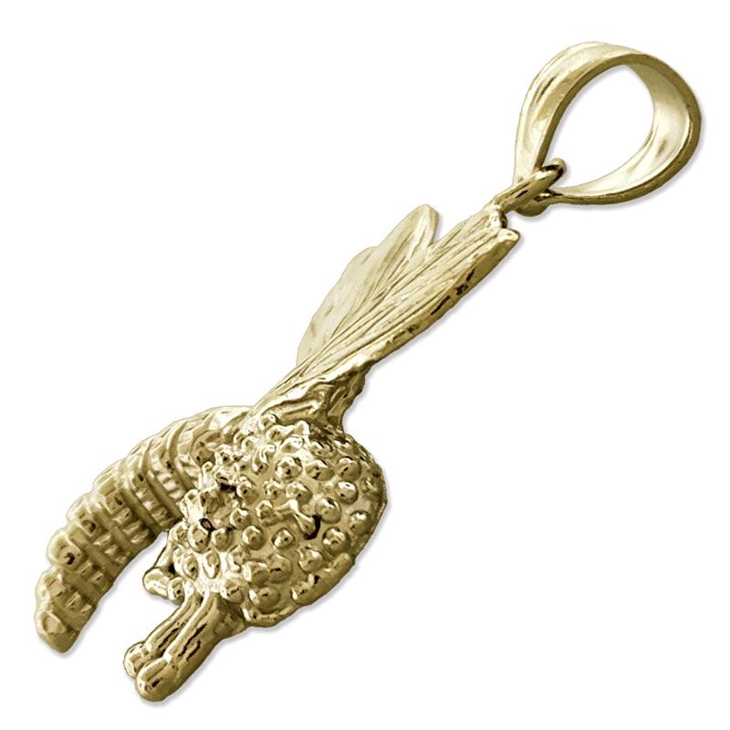 14K Gold Anhänger Honigbiene