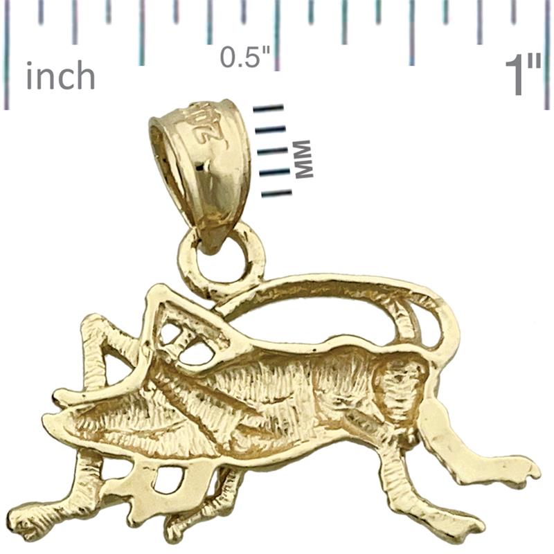 Grashüpfer-Anhänger aus 14K Gold