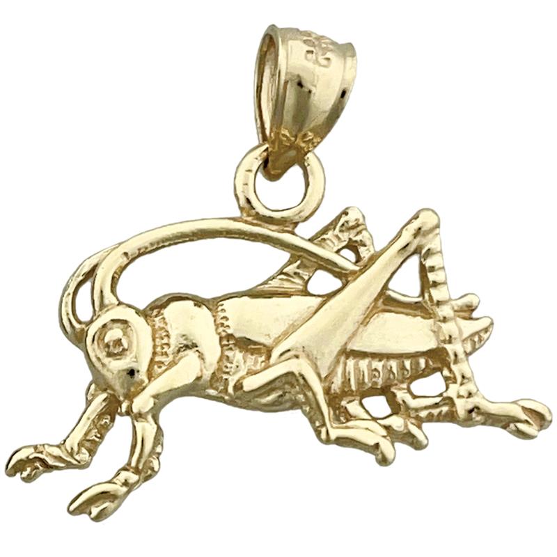 Grashüpfer-Anhänger aus 14K Gold