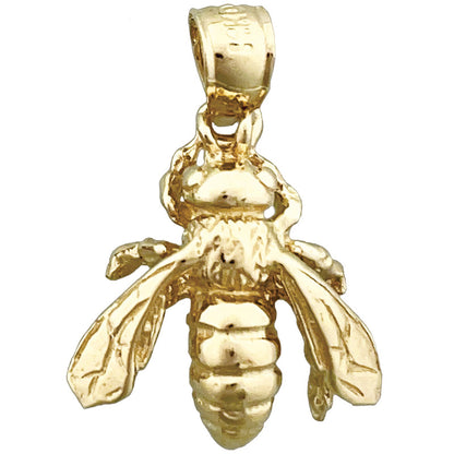 14K Gold 3-D Bienen-Charm