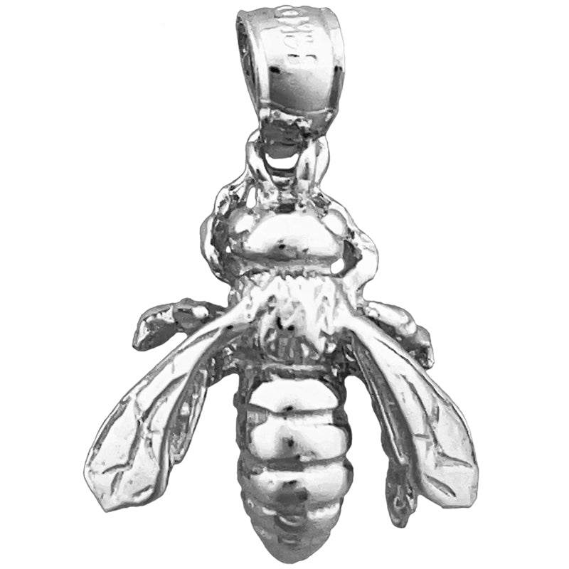 14K Gold 3-D Bienen-Charm