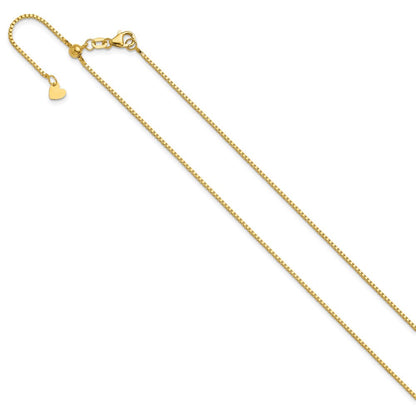 14K Gelbgold Verstellbar 1mm Venezianer Halskette