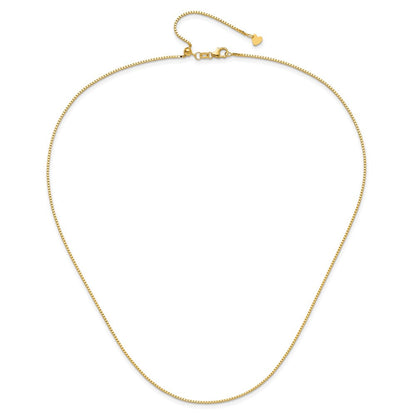 14K Gelbgold Verstellbar 1mm Venezianer Halskette