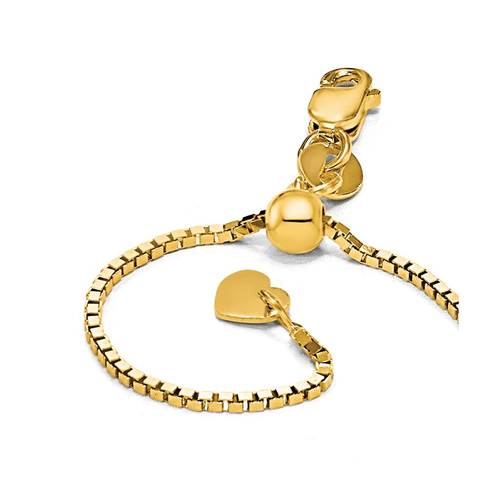 14K Gelbgold Verstellbar 1mm Venezianer Halskette
