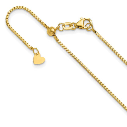 14K Gelbgold Verstellbar 1mm Venezianer Halskette