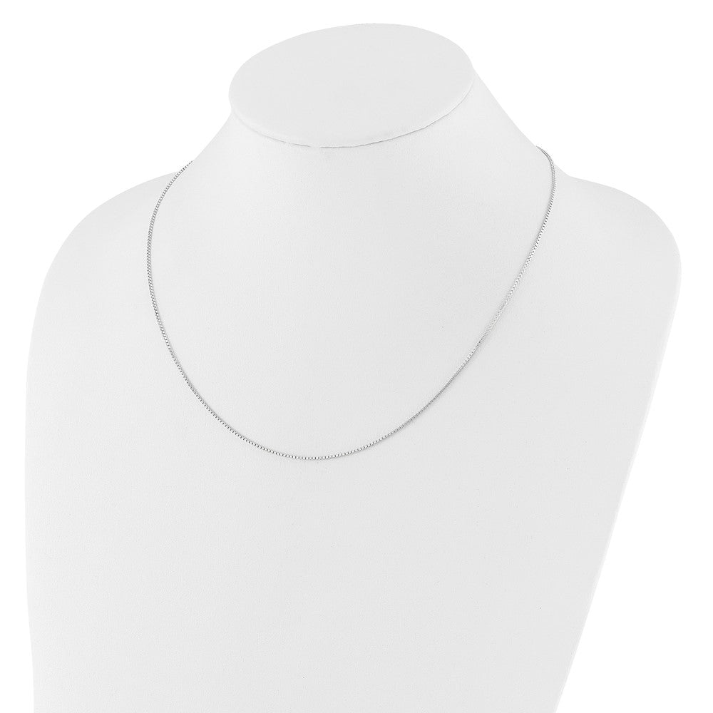 14K Weißgold Verstellbar 1mm Venezianer Halskette