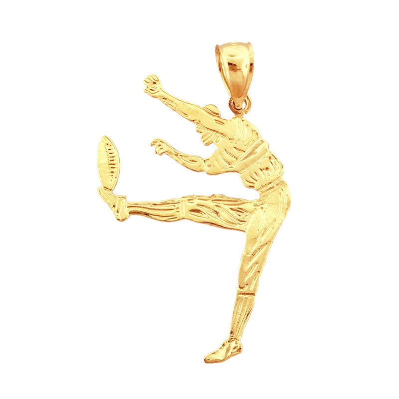 585 Gold Anhänger „Football-Punter“