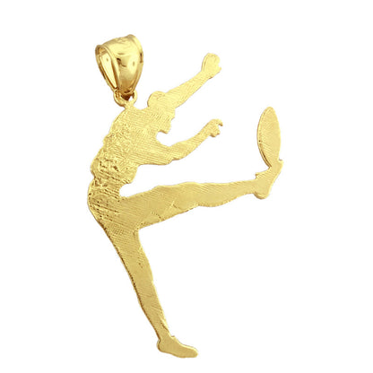 585 Gold Anhänger „Football-Punter“