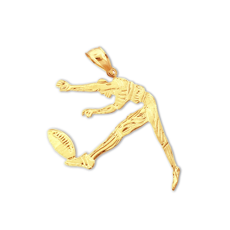 585 Gold Anhänger „Football-Punter“