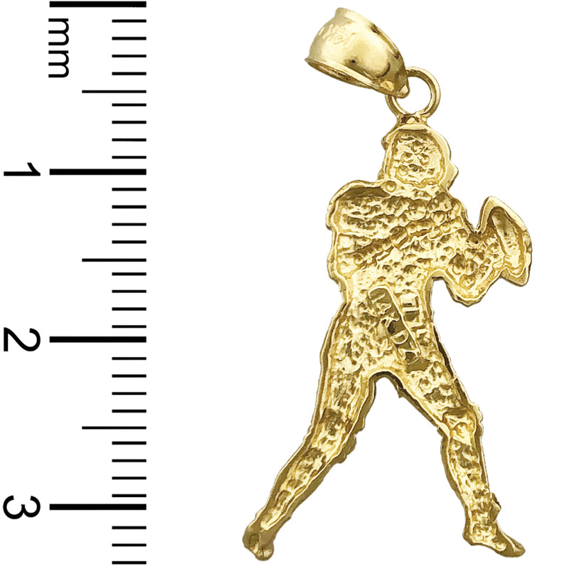 14K Gold Anhänger Quarterback