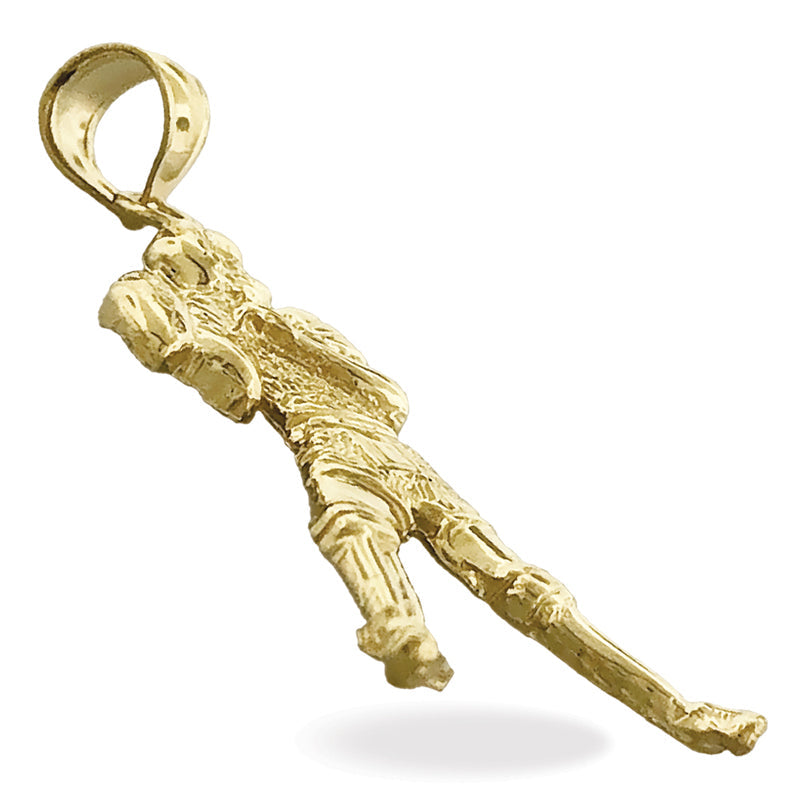 14K Gold Anhänger Quarterback