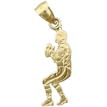 14K Gold Football-Quarterback-Charm