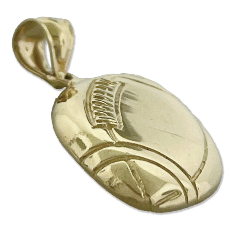 14K Gold 24MM gravierbarer Football-Anhänger