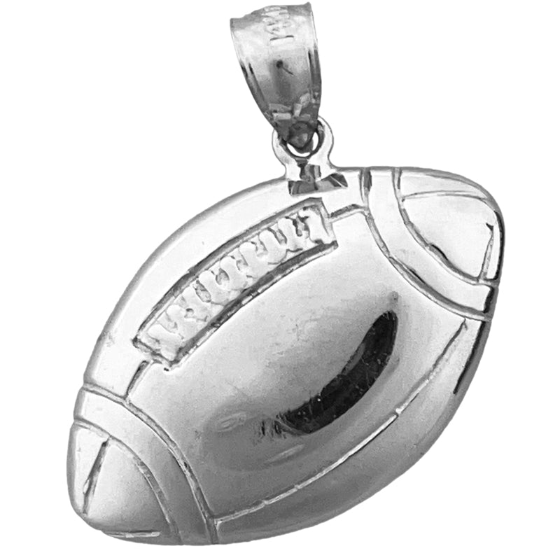 14K Gold 24MM gravierbarer Football-Anhänger
