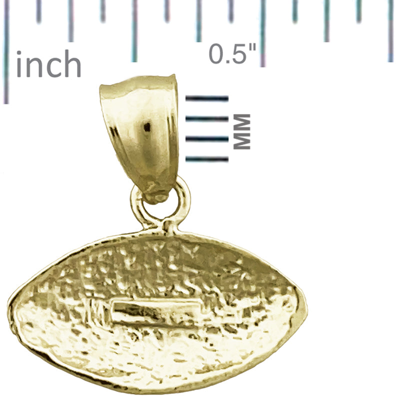 14K Gold 20MM Football-Charm
