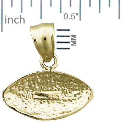 14K Gold 20MM Football-Charm