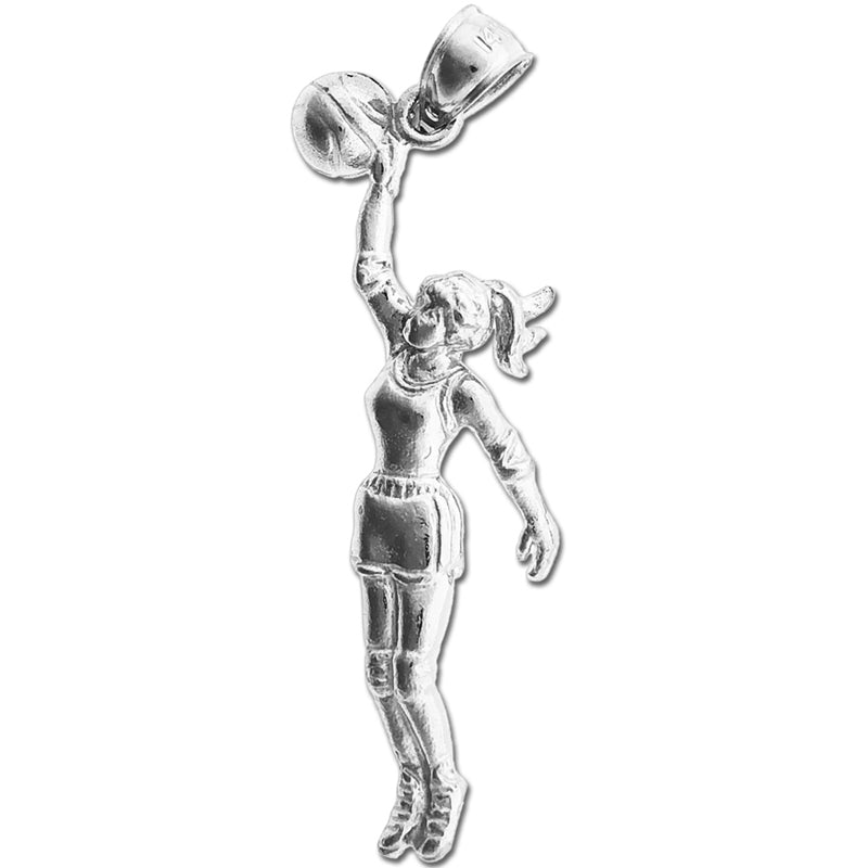 14K Gold Anhänger „Basketballspielerin“