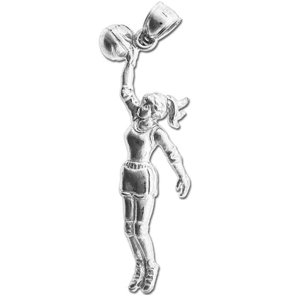 14K Gold Anhänger „Basketballspielerin“