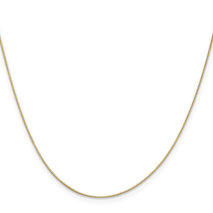 14K Gelbgold.5mm Baby Venezianer mit Karabinerverschluss Halskette