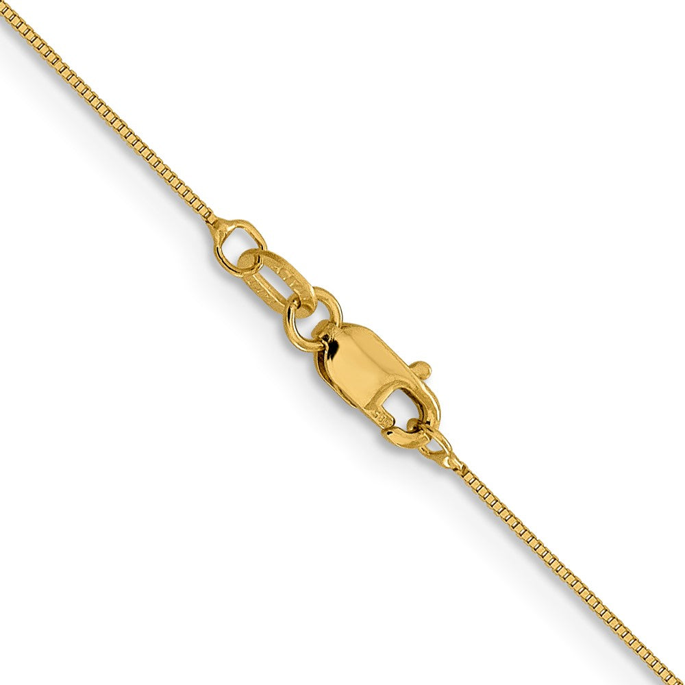 14K Gelbgold.5mm Baby Venezianer mit Karabinerverschluss Halskette