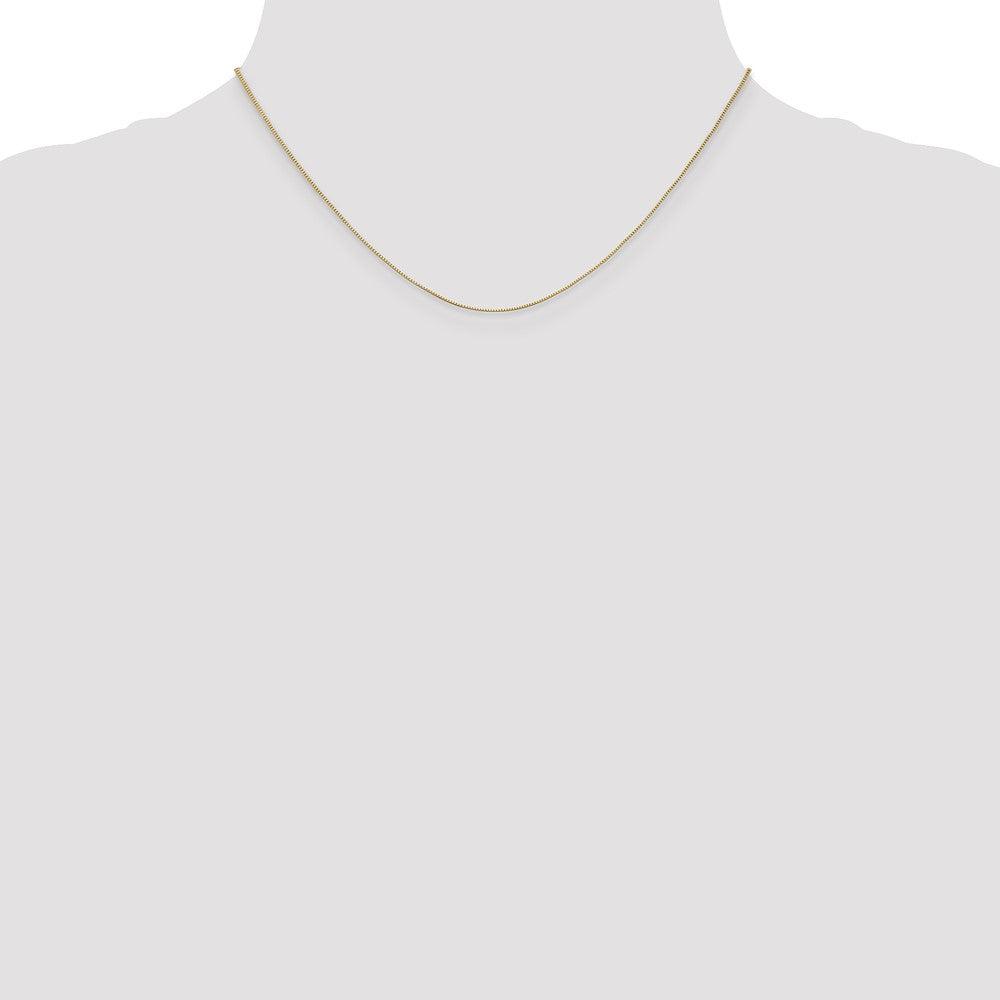 14K Gelbgold.5mm Baby Venezianer mit Karabinerverschluss Halskette