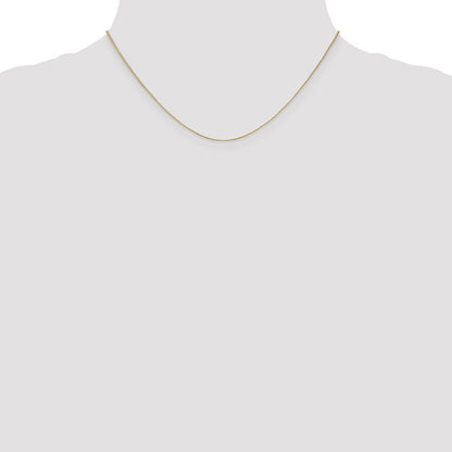 14K Gelbgold.5mm Baby Venezianer mit Karabinerverschluss Halskette