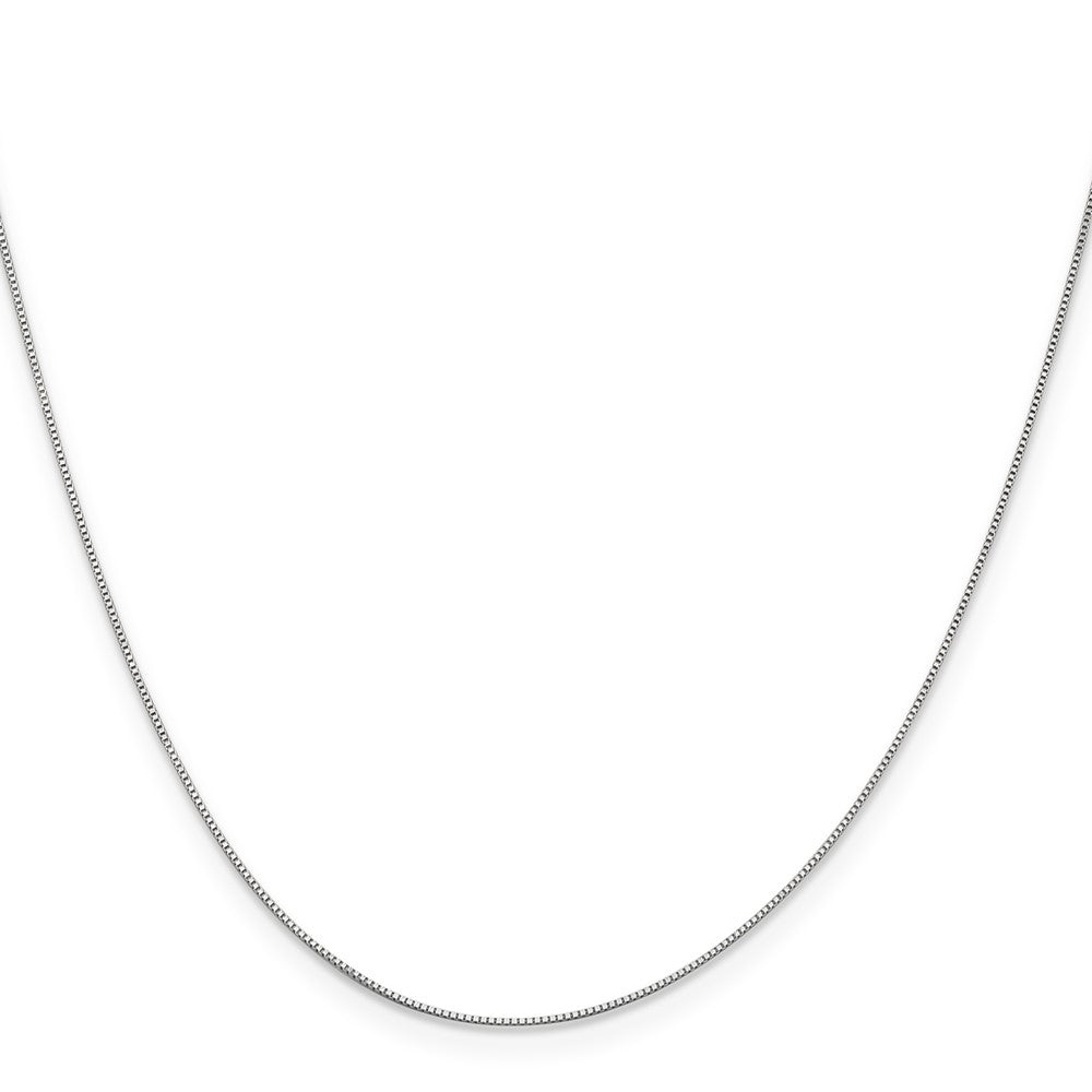 14K Weißgold.5mm Baby Venezianer mit Karabinerverschluss Halskette