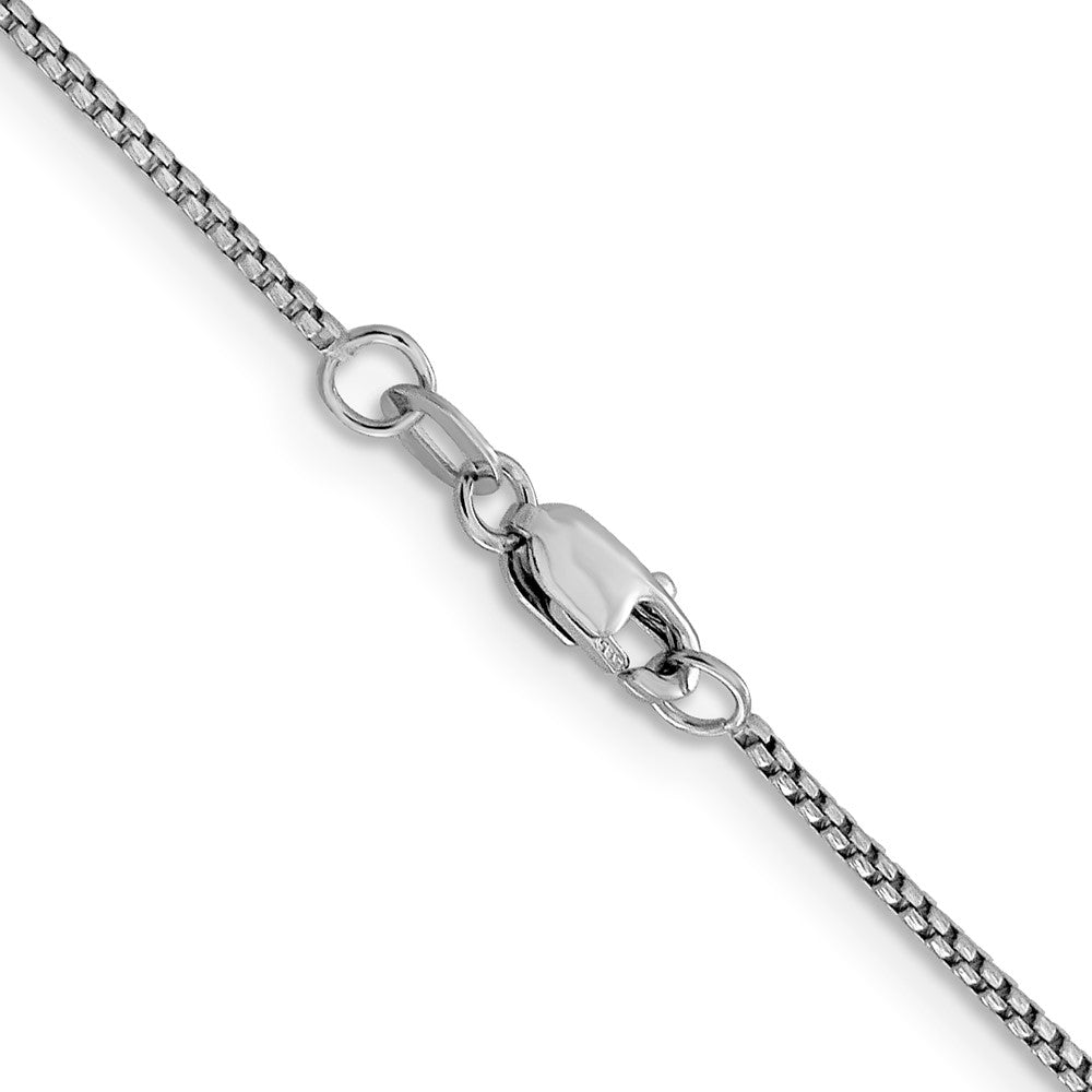 14K Weißgold 1.1mm Sparkle Rund Venezianer Halskette